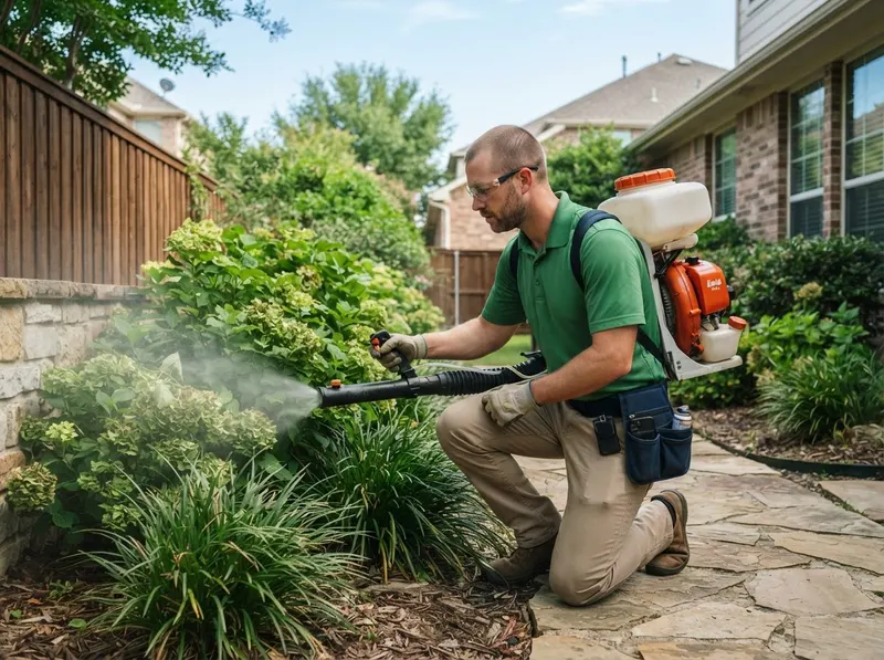 Exterior Mosquito Misting and Larvicide Application in Plano, TX