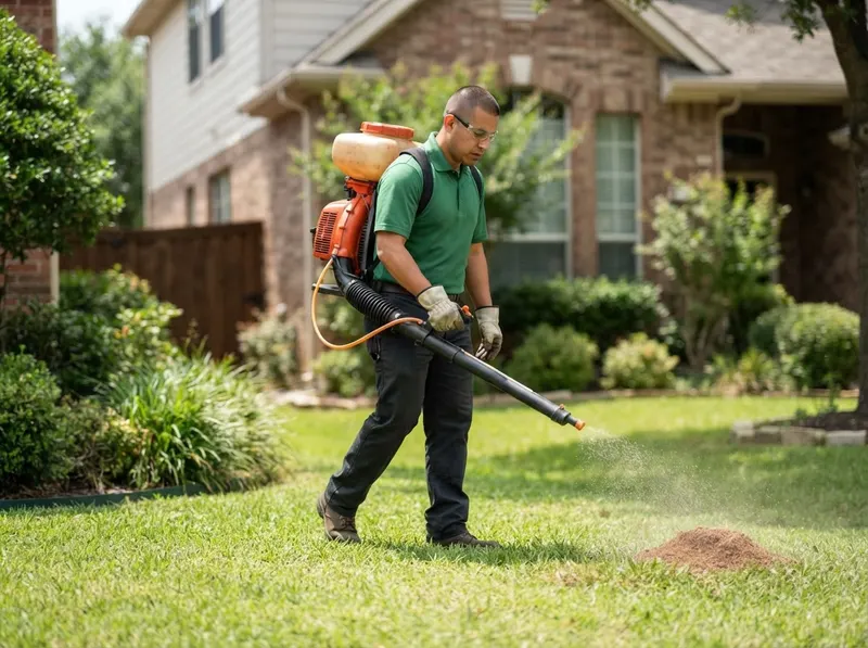 Fire Ant Yard Broadcast Defense in Plano, TX