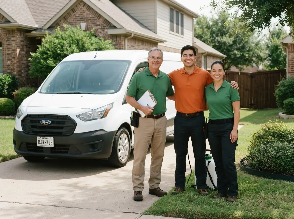 The Prairie Cedar Pest Control team, pest control service in Plano, TX